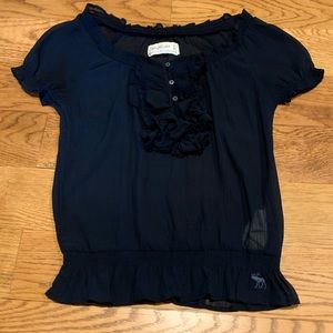 Abercrombie & Fitch Ruffle Shirt Size XS ✨
